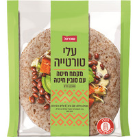 עלי טורטייה מקמח חיטה עם סובין חיטה שופרסל 8 * 40 גרם