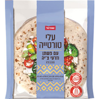 עלי טורטייה עם פשתן וזרעי צ'יה שופרסל 8 * 40 גרם