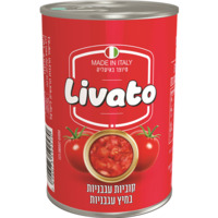 קוביות עגבניות במיץ עגבניות ליבאטו 400 גרם