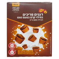 דגנים פריכים במילוי קרם בטעם נוגט כשל