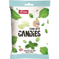 סוכריות ללא סוכר בטעם מנטה שופרסל 80 גרם