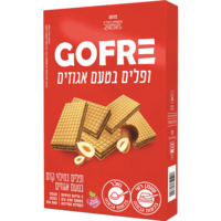 ופלים במילוי קרם בטעם אגוזים גופר 2 * 250 גרם