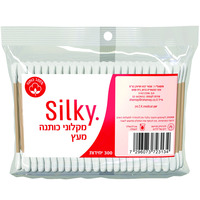 מקלוני כותנה מעץ סילקי שופרסל 300 יחידות