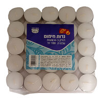 נרות חימום דולק כ-4 שעות יש 100 יחידות