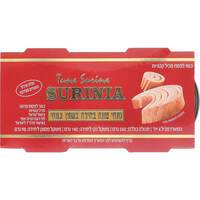 נתחי טונה בהירה בשמן צמחי סוריניה 4 * 98 גרם