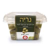 זית ירוק יווני עם עשבי תיבול עם גלעין נריה שופרסל 215 גרם