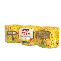 גרעיני תירס מתוק ללא תוספת סוכר שדה אדמה 3 * 125 גרם