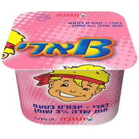 יוגורט באדי בטעם תות שדה 3% מהדרין תנובה 125 גרם