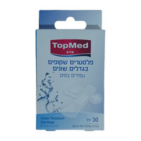 פלסטרים שקופים בגדלים שונים טופמד 30 יחידות