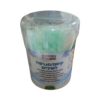 קיסמי שיניים מפלסטיק עם מברשת טופמד 300 יחידות