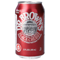 משקה מוגז בטעם דובדבן שחור דר בראונס 355 מ