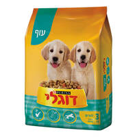מזון לגורים בטעם עוף דוגלי 3 קילו
