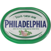 גבינת שמנת עם שום ועשבי תיבול 12% פילדלפיה 150 גרם