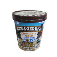 גלידת שמנת בצק עוגיות שוקולד צ'יפס בן&ג'ריס 473 מ