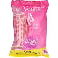 סכיני גילוח חד פעמיים 2 להבים לנשים ונוס 15 יחידות