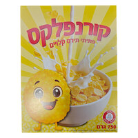 קורנפלקס פתיתי תירס קלויים יבוא ויקטורי 750 גרם