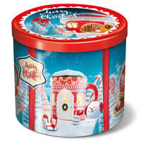 עוגת פנטונה קלאסית מרי קריסמס באריזת פח בלוקו 750 גרם