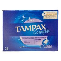 טמפונים מיני עם מוליך קומפאק טמפקס 28 יחידות