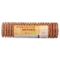 עוגיות דגנים אורגניות עם שיבולת שועל גנדולה ביסקוטי נטורפוד 250 גרם