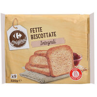 פרוסות טוסט מחיטה מלאה אוריגינל קרפור 320 גרם