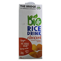 משקה ביו אורז ושקדים אורגני ללא גלוטן ללא תוספת סוכר דה ברידג' 1 ליטר