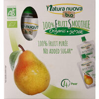 מחית פירות אגס סמוצ'י ללא תוספת סוכר נטורה נובה 4 * 100 גרם