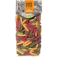 פסטה אורגנית בעבודת יד פנה טריקולור די אלבא נטורפוד 500 גרם