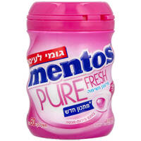 גומי לעיסה ללא סוכר בטעם פירות מנטה עדינה פיור פרש מנטוס 60 גרם