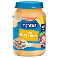 מחית תפוח בננה לגילאי 6+ חודשים גרבר מטרנה 190 גרם