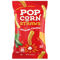 חטיף מקלות תירס פופ קורן בטעם חלפיניו חריף וגבינת צ'דר מור ים מרקטינג 142 גרם