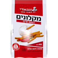 מקלונים בטעם חריף עבאדי 400 גרם