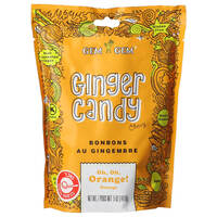 סוכריות לעיסה בטעם ג'ינג'ר ותפוז ללא גלוטן גם וגם 141 גרם