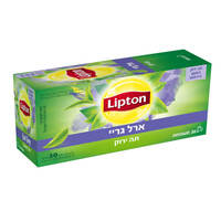 תה ירוק ארל גריי ליפטון 20 שקיקים