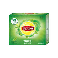 תה ירוק קלאסי ליפטון 50 שקיקים