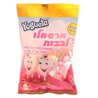 מרשמלו לבבות ורוד לבן יוגטה 150 גרם