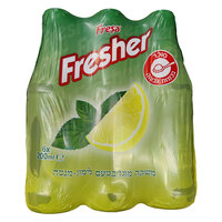 משקה מוגז בטעם לימון מנטה פרישר מוחמד נעמה 6 * 200 מ