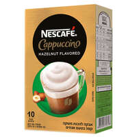 נסקפה קפוצ'ינו אבקה להכנת משקה קפה בטעם אגוזים נסקפה 10 * 18 גרם