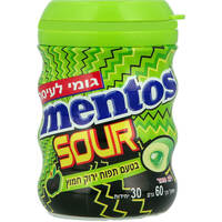 מסטיק ללא סוכר בטעם תפוח ירוק חמוץ סור מנטוס 60 גרם
