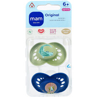 מוצצי סיליקון אורתודנטיים לגילאי 6 חודשים + ג'ונגל מאם 2 יחידות