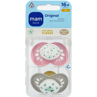 מוצצי גומי אורתודנטיים לגילאי +16 חודשים מאם 2 יחידות