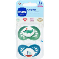 מוצצי סיליקון אורתודנטיים לגילאי 16+ חודשים מאם 2 יחידות