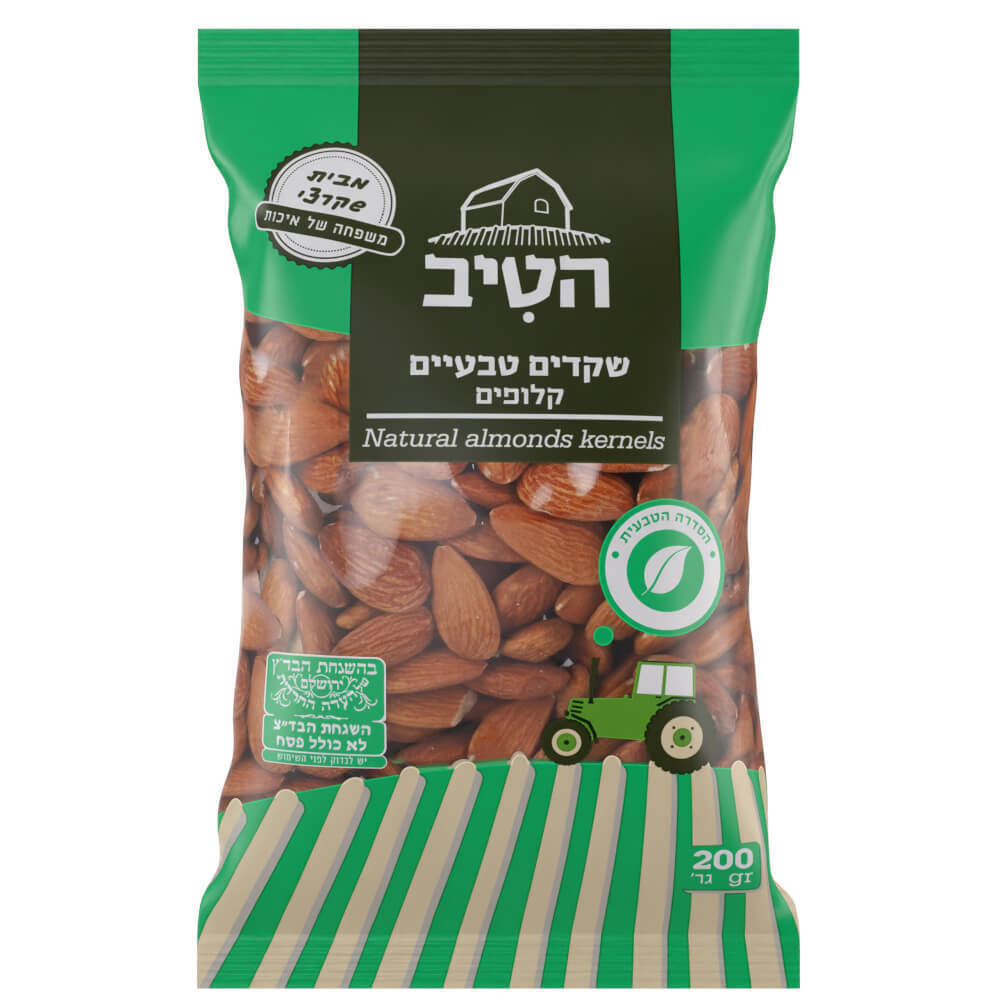 שקד טבעי 200גרם