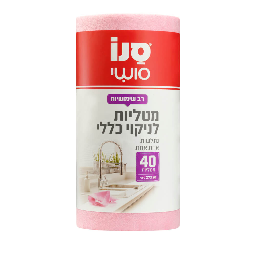 Sano тряпка в рулоне roll pink 15x30/ 15 (7290005427848)