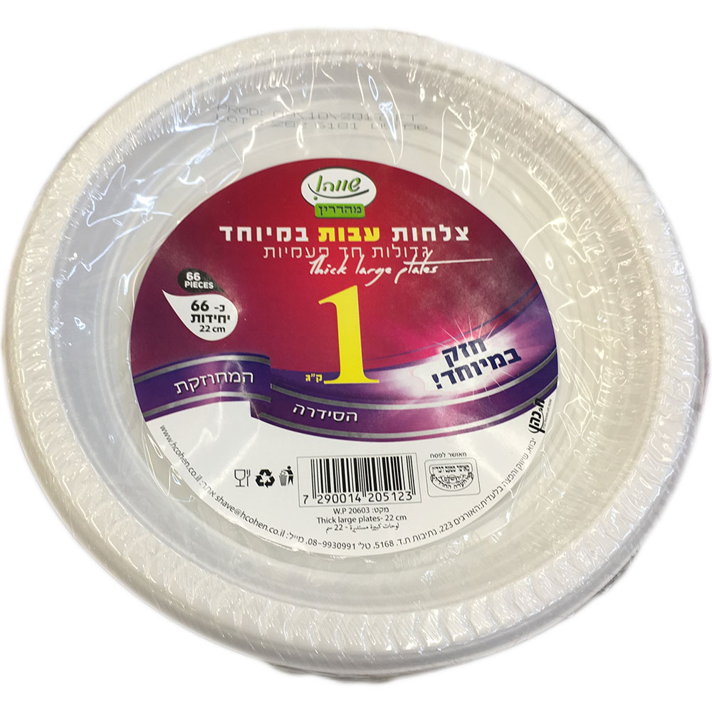 צלחות עבות 1 ק"ג