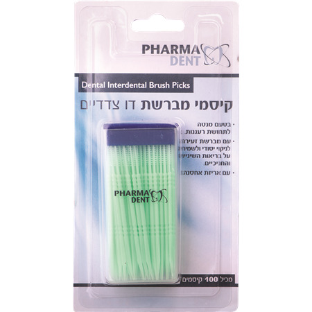 קיסמי מברשת דו צדדיים בטעם מנטה 100 יח פ