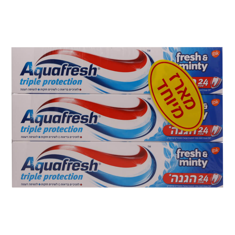 אקווה פרש מנטה 100*3 מ"ל