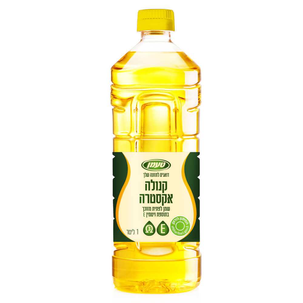 שמן קנולה 1ל+ויטמיןE
