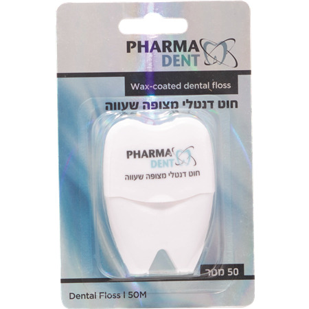 חוט דנטלי מצופה שעווה 50 מטר PHARAM DENT
