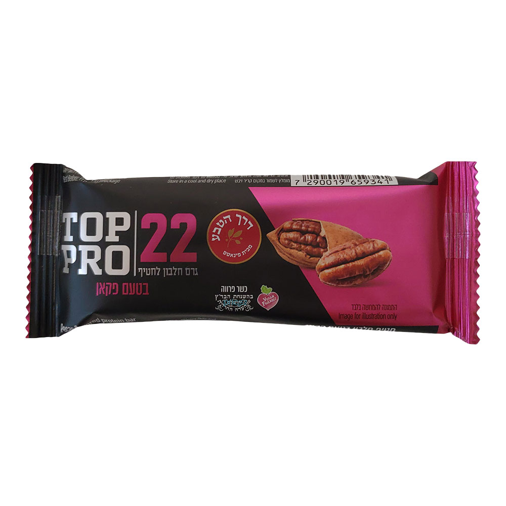חטיף חלבון טעם קקאו עם פקאן 60 גר top pr