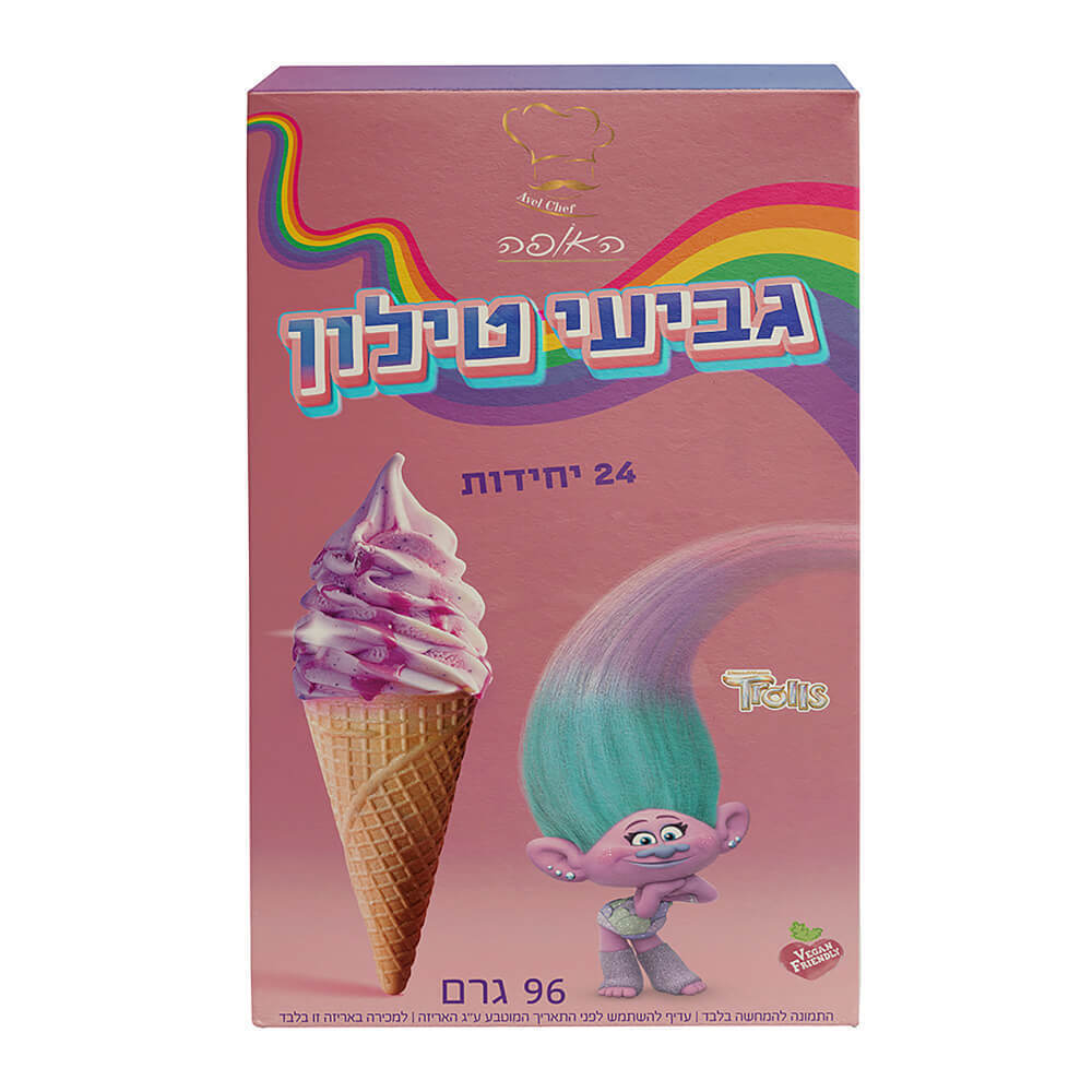 טרולים גביעי גלידה טילון 24 יח
